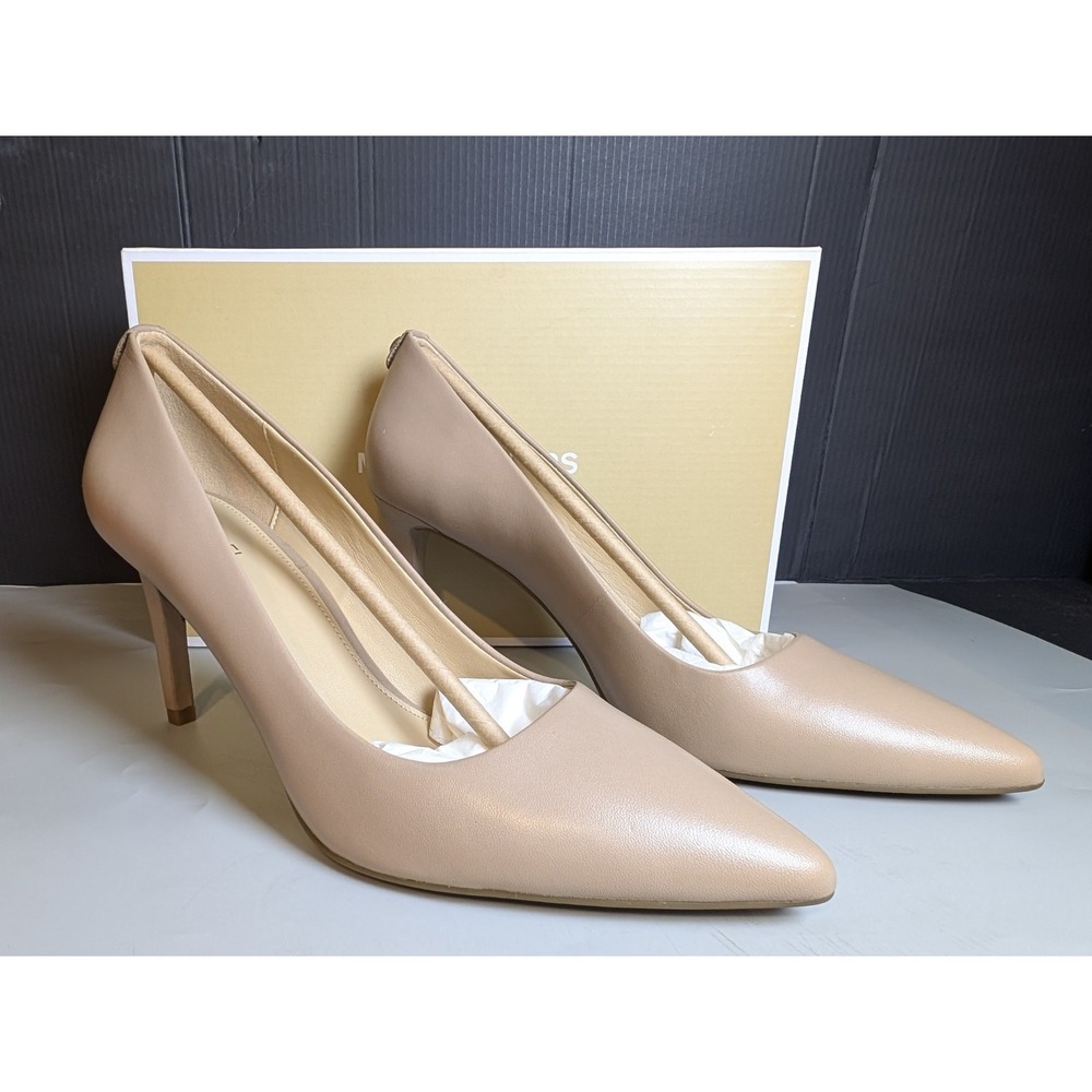 Michael Kors Womens Dorothy Flex Pump Neutral Leather Size 7 M New Box - Picture 11 of 16